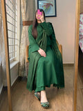 3 PIECE – SILK KARANDI MYRTLE GREEN DRESS