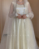 White Moon Anarkali set