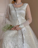 White Moon Anarkali set