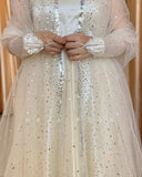 White Moon Anarkali set