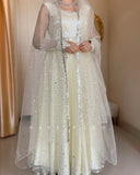 White Moon Anarkali set